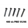 400 vis courtes 1,5 x 10,2 mm pour la pose de rails - HO / N - PIKO 55298