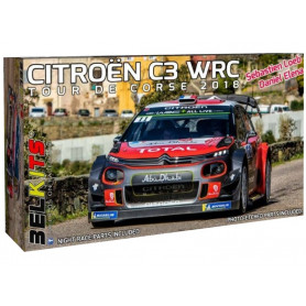 Citroën C3 WRC Corse 2018 - échelle 1/24 - BELKITS BEL-017