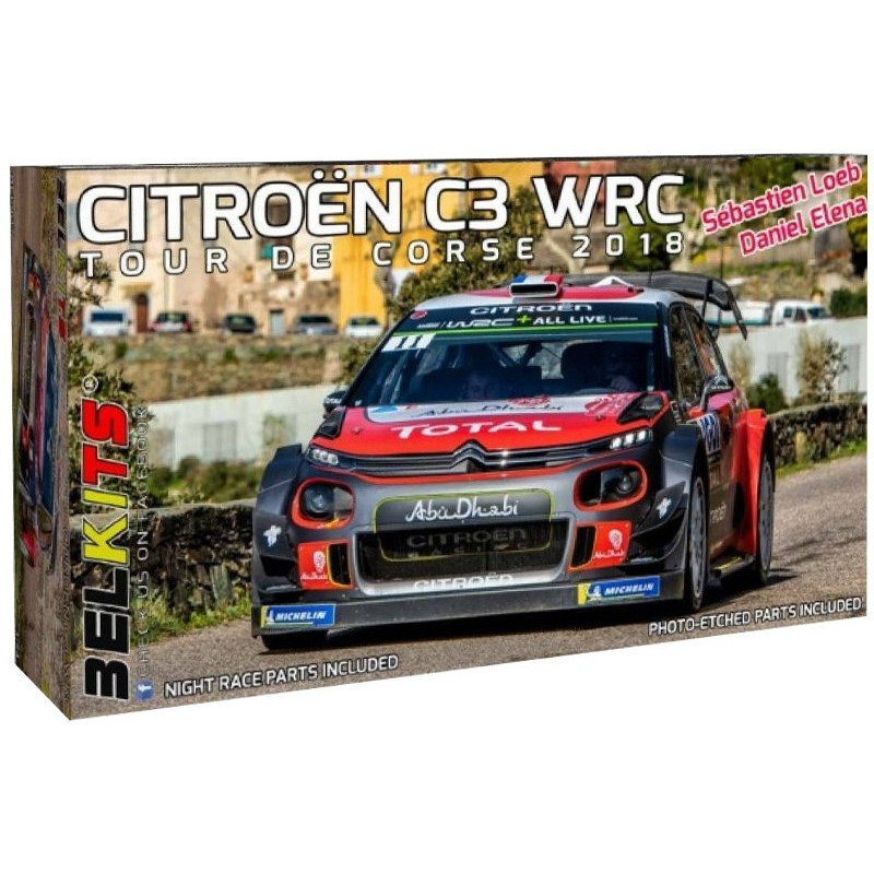 Citroën C3 WRC Corse 2018 - échelle 1/24 - BELKITS BEL-017