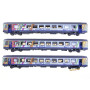 Set 3 voitures Vtu Alsace Grand Est Carmillon ép. VI - SNCF - HO 1/87 - LS Models 41208