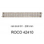 Rail droit 230mm - HO 1/87 - ROCO 42410