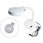 Lampe loupe Ø 9 cm flexible sur pied