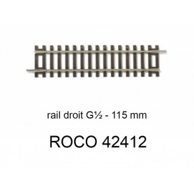 Rail droit 115mm - ROCO 42412