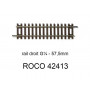 Rail droit 57,5mm - ROCO 42413