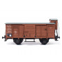 Maquette wagon - bois et métal - 1/32 - OCCRE 56002