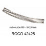 Rail courbe R5 542.8mm 30 degrés - ROCO 42425