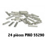 Piko 55290 - 24 éclisses métal pour Voie A PIKO - HO