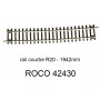 Rail courbe R20 1962mm 5 degrés - ROCO 42430