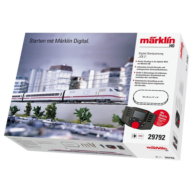 Coffret démarrage digital ICE 2 - HO 1/87 - MARKLIN 29792