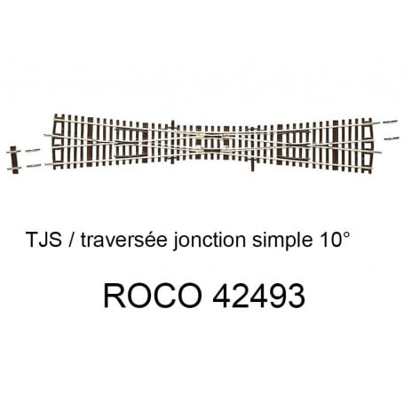 Aiguillage courbe à droite R5-R6 30 degrés ROCO 42471