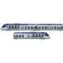 AGC 3 caisses TER neutre livrée d'origine - SNCF - ép V-VI - analogique - HO 1/87 - LS Models 10070