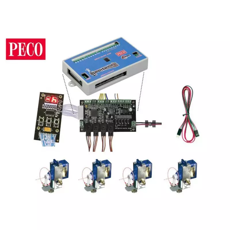 Smartswitch - boitier de commande + 4 servomoteurs - PECO PLS-100