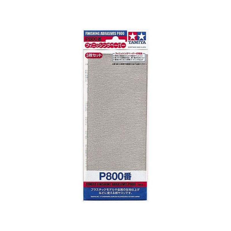 Tamiya P800 - Papier abrasif pour ponçage de finition