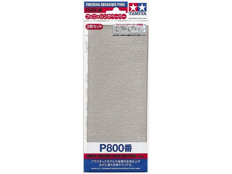 Tamiya P800 - Papier abrasif pour ponçage de finition