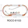 Set D d'extension voie Geoline HO - ROCO 61103