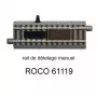 Rail de dételage manuel G100 100 mm voie Geoline HO - ROCO 61119