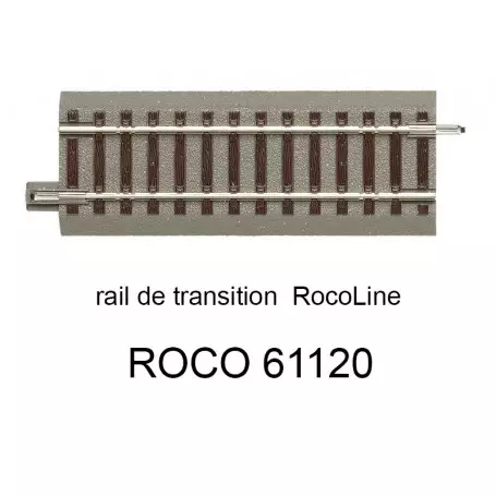 ROCO 61120 Rail de transition 100 mm voie Geoline HO