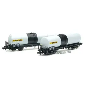 Set 2x citernes ANF longues SIMOTRA ép. V - N 1/160 - REE NW-241