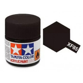 Tamiya XF-85 - noir caoutchouc - rubber black - pot acrylique 10 ml
