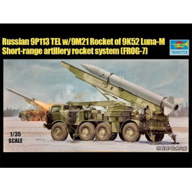 9P113 TEL w/9M21 Rocket of 9K52 Luna-M Short-range - 1/35 - TRUMPETER 01025