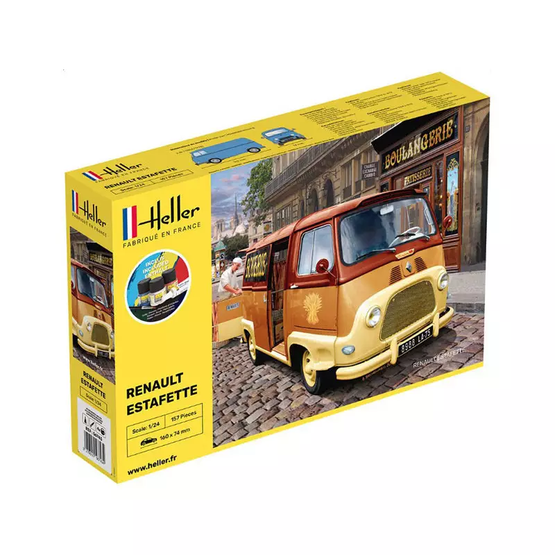 Renault Estafette kit complet - échelle 1/24 - HELLER 56743