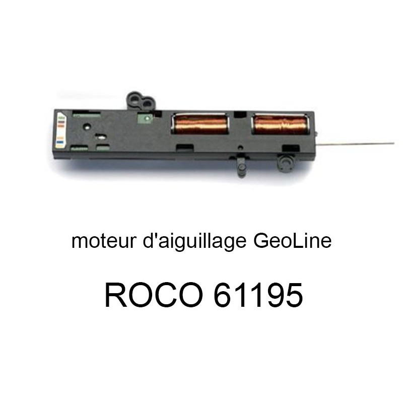 Moteur d'aiguillage électrique pour voie Geoline HO - ROCO 61195