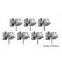 7x projecteurs pour éclairage bâtiments LED blanc chaud - HO 1/87 - VIESSMANN 6339
