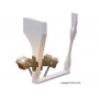 7x projecteurs pour éclairage bâtiments LED blanc chaud - HO 1/87 - VIESSMANN 6339