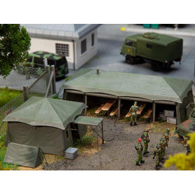 Ensemble de tentes militaires - HO 1/87 - FALLER 144108
