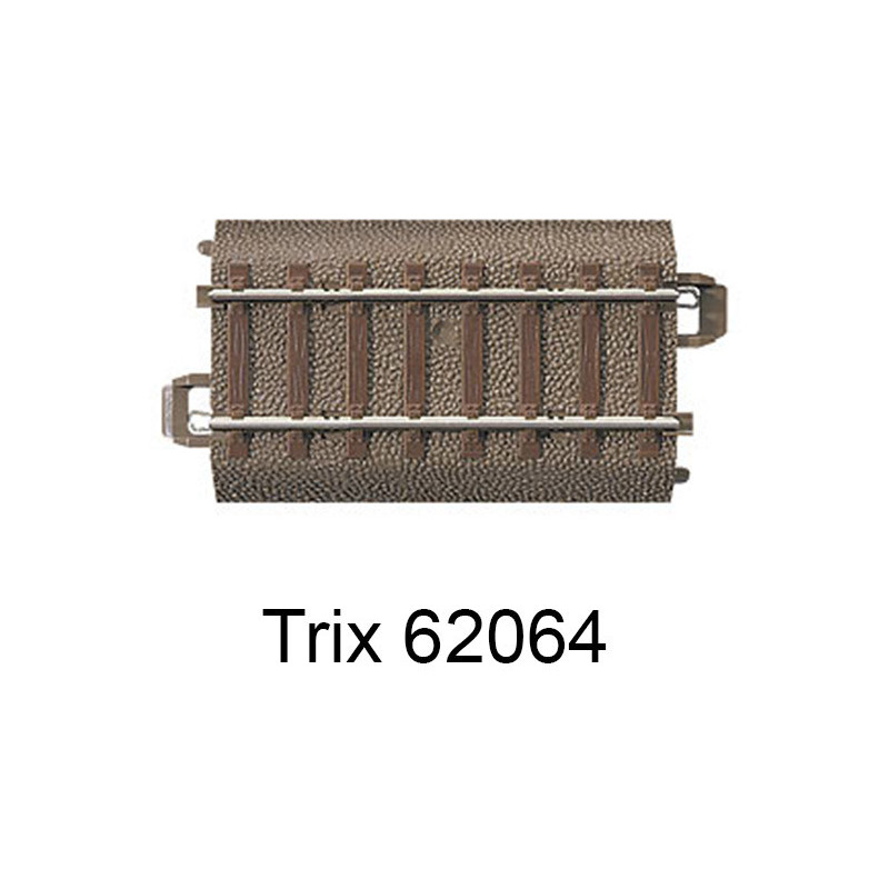 Rail droit voie C 64,3 mm - Trix 62064