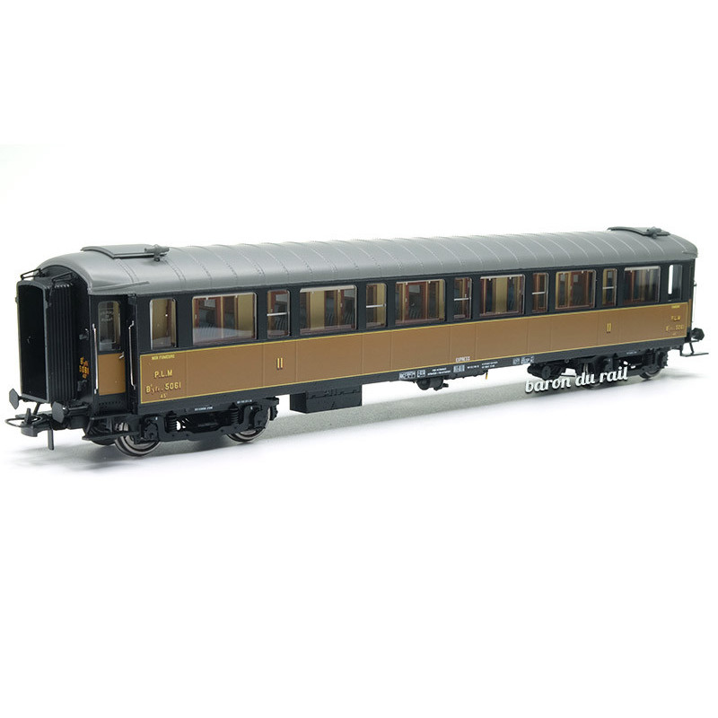 Voiture Métallisée B8 N°5061, PLM Ep.II HO 1/87 - REE VB-423