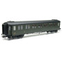 Voiture Métallisée Ex-PLM, A7 N° 607, vert 306, SNCF Ep.III A HO 1/87 - REE VB-425