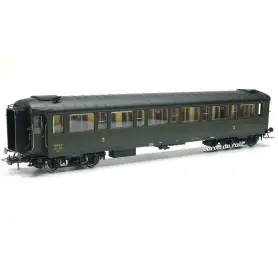 Voiture Métallisée Ex-PLM, C8 N° 11797, vert 306, SNCF Ep.III A HO 1/87 - REE VB-426