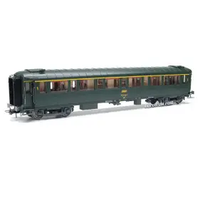 Voiture Métallisée Ex-PLM, A7, vert 301, SNCF Ep.IV HO 1/87 - REE VB-428