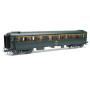 Voiture Métallisée Ex-PLM, A7, vert 301, SNCF Ep.IV HO 1/87 - REE VB-428
