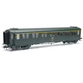 Voiture Métallisée Ex-PLM, A7, vert 301, SNCF Ep.IV HO 1/87 - REE VB-429
