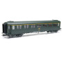 Voiture Métallisée Ex-PLM, A7, vert 301, SNCF Ep.IV HO 1/87 - REE VB-429