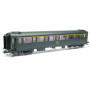 Voiture Métallisée Ex-PLM, A7, vert 301, SNCF Ep.IV HO 1/87 - REE VB-429