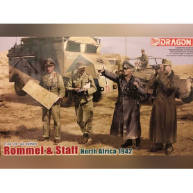 Rommel et Etat-Major Afrique 42 - échelle 1/35 - DRAGON 6723