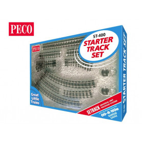 Coffret de départ PECO ST-400 voie étroite en rails PECO code 80 SETRACK échelle HOe