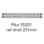 Piko 55201 - Voie A - rail droit G231 231mm - HO