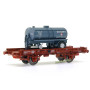 Wagon UFR monoporteur citerne BOUGEY MONTREUIL ép IV - HO 1/87 - REE WB-646