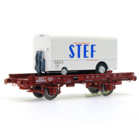 UFR monoporteur remorque STEF ép III - HO 1/87 - REE WB-650