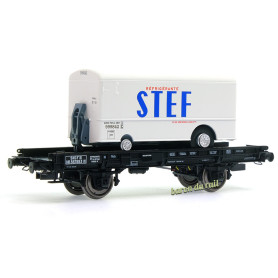 UFR monoporteur remorque STEF ép III - HO 1/87 - REE WB-651