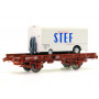 UFR monoporteur remorque STEF ép IV - HO 1/87 - REE WB-652