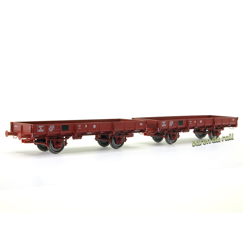 Set 2x Plats OCEM 29 Rouge SNCF Jho SNCF ép III - HO 1/87 - REE WB-607