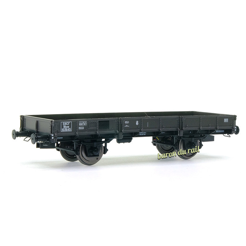 Plat OCEM 29 Brun SNCF Nhow SNCF ép III - HO 1/87 - REE WB-609