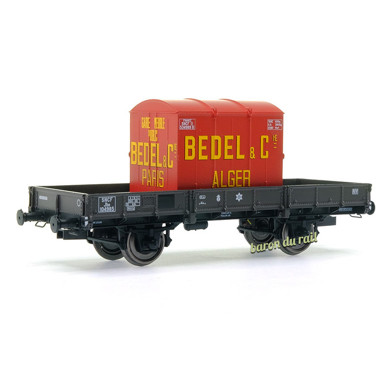 Plat OCEM 29 Brun SNCF Jho + cadre ép III - HO 1/87 - REE WB-610