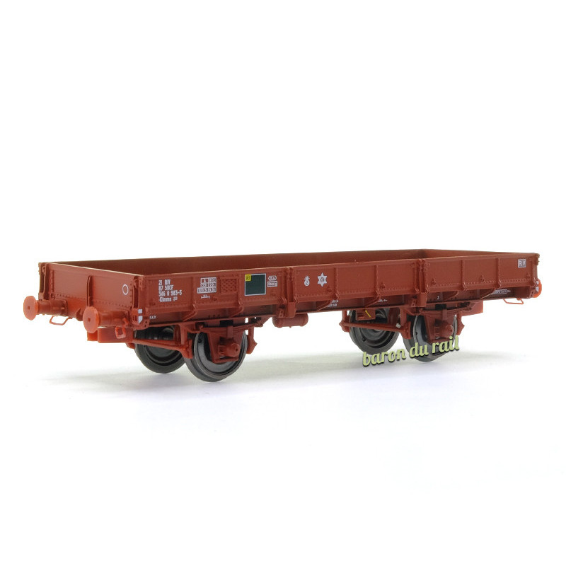 Plat OCEM 29 Brun UIC SNCF ép IV - HO 1/87 - REE WB-612