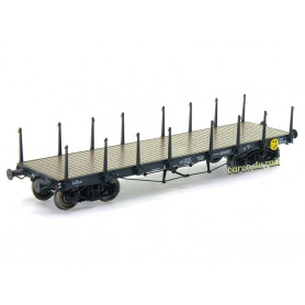 Wagon PLAT TP ranchers longs EST ép II - HO 1/87 - REE WB-543